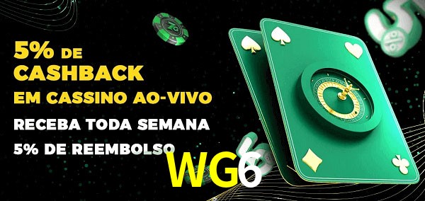 Promoções do cassino ao Vivo WG6